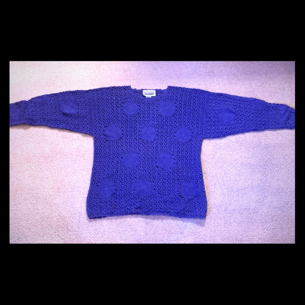 The Import Workshop Vintage Boho Crochet Sweater L